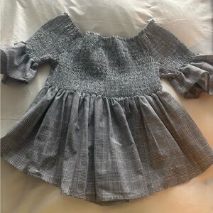 Fashion to Figure Gray Plaid Blouse